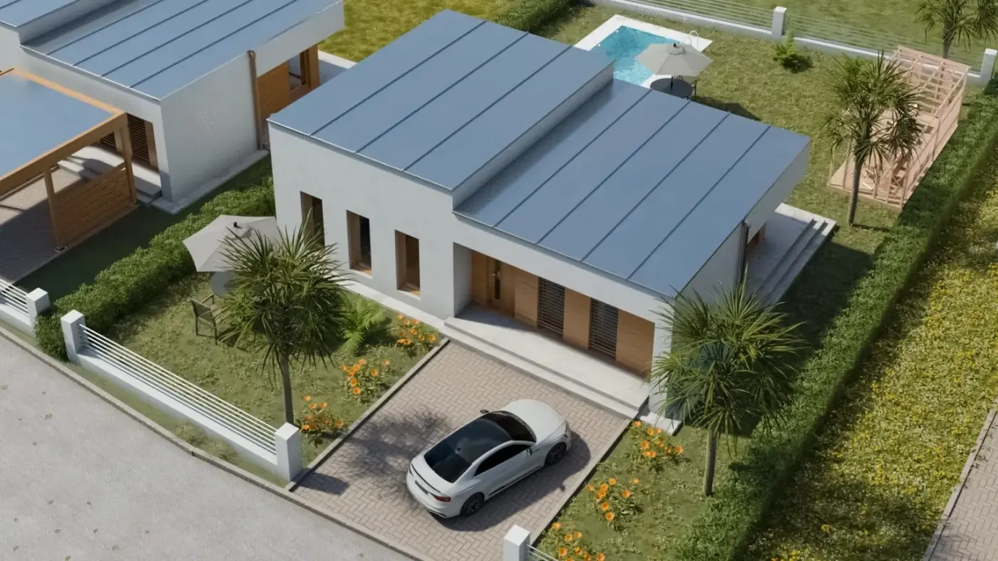 Bungalov so záhradou a bazénom